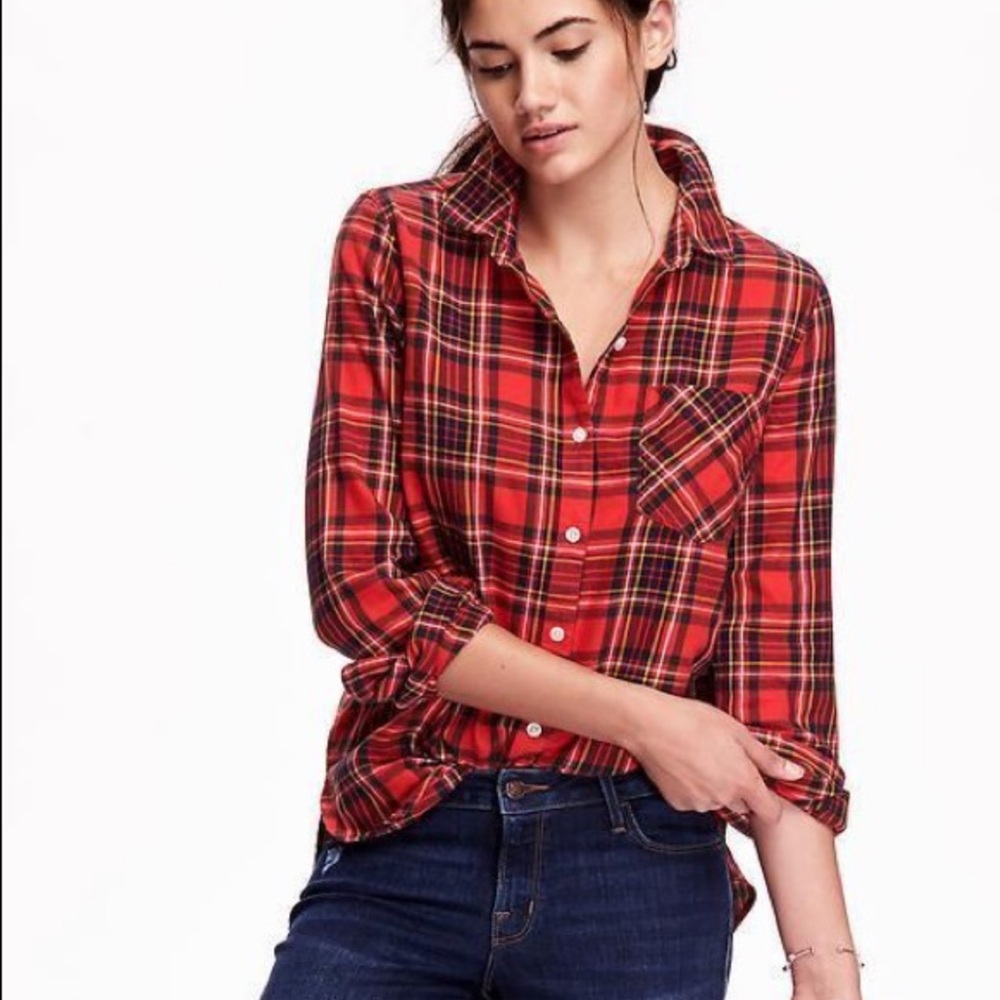 Old Navy Flannel Button Down Shirt
